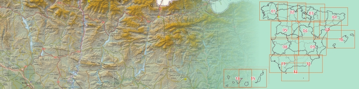 Mapa de España 1:500.000 ráster